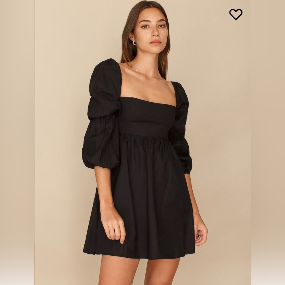 Reformation Michaela Mini Dress size 2 (black)